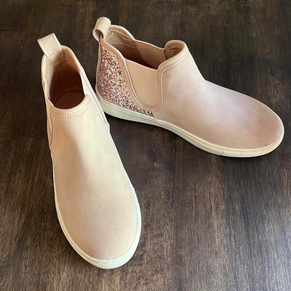 Girls Glitter Slip-On Shoes